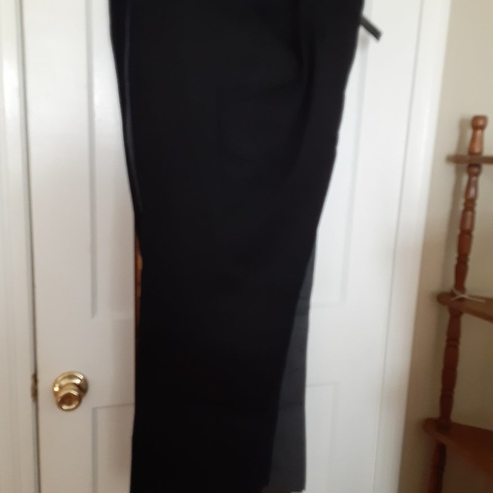 Lane Bryant, 20 Petite, Black, straight leg plus size pants